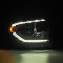 Load image into Gallery viewer, AlphaRex 14-21 Toyota Tundra NOVA-Series LED Proj Headlights Alpha-Blk w/Actv Light & Seq. Sig + DRL