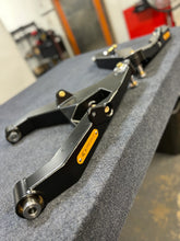 Load image into Gallery viewer, KIBBETECH RAM 1500 TRX 21-24 / FABRICATED LOWER A-ARMS / BLACK WITH RED BADGE / ADS - KING SHOCKS