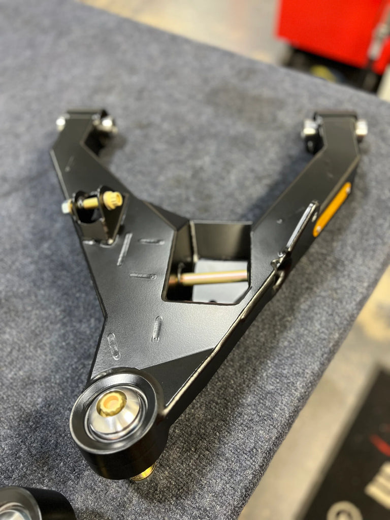 KIBBETECH RAM 1500 TRX 21-24 / FABRICATED LOWER A-ARMS / BLACK WITH RED BADGE / ADS - KING SHOCKS