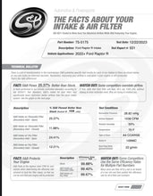 Load image into Gallery viewer, S&B 2023-2024 Raptor R V8 5.2L Cold Air Intake