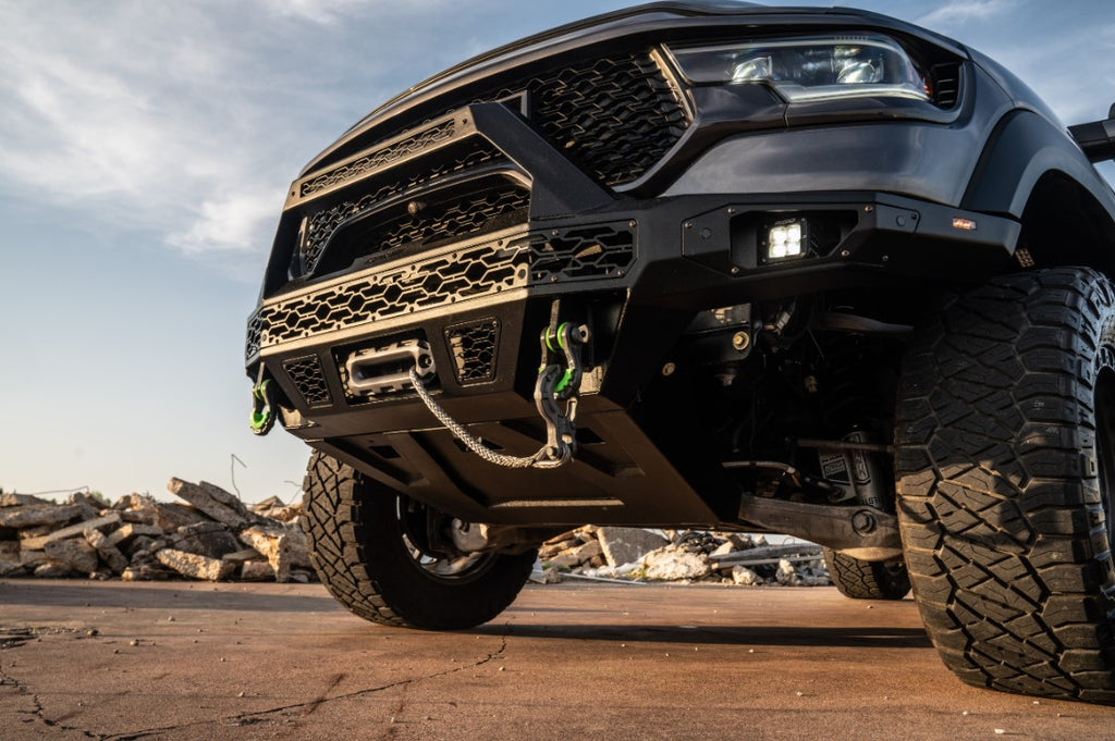 21-24 Ram TRX Freedom Series - Baja Front Bumper (Winch Mount) Textured Black, BLK Oxide Bolts