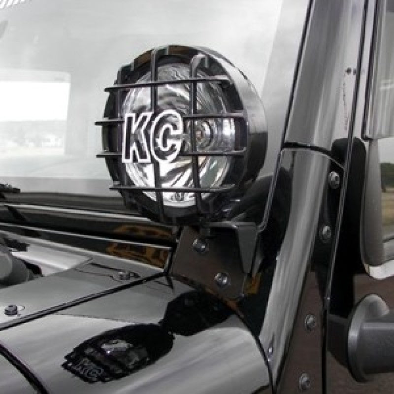 KC HiLiTES 07-18 Jeep JK A-Pillar Windshield Light Mount Bracket
