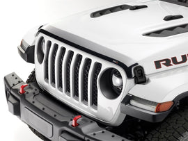 WeatherTech 18-26 Jeep Wrangler/21-25 Jeep Wrangler 4xe/20-26 Jeep Gladiator Hood Protector - Black