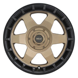 Weld Off-Road Ridge 20x9 - 6x135 / 6x139.7 BP - ET0 - 106.1mm CB - Satin Bronze Wheel (Black Ring)