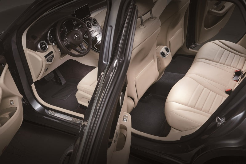 3D MAXpider 19-26 Chevrolet Silverado Crew Cab Elegant 1st & 2nd Row Floor Mat - Black (3pc)
