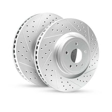 Load image into Gallery viewer, R1 19/20  Raptor/F150 Rear Rotors (Electronic Parking Brake) - Drilled and Slotted - 830-54267R/830-54267L