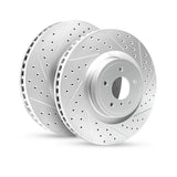 R1 21-24 Raptor/F150 Front Rotors - Drilled and Slotted 830-54287L / 830-54287R