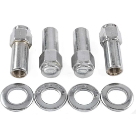 Weld Closed End Lug Nuts 12mm x 1.5 Thread Shank Seat - Chrome (4 Pack)