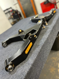 KIBBETECH RAM 1500 TRX 21-24 / FABRICATED LOWER A-ARMS / BLACK WITH RED BADGE / ADS - KING SHOCKS