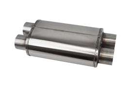 Corsa Pro-Series 304SS Packed Resonator - 3.0in Dual Inlet / Dual Outlet - 19in OAL