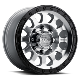 Method MR315 17x8.5 0mm Offset 8x6.5 130.81mm CB Machined Wheel - Gloss Black Lip