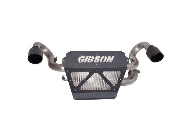 Gibson 20-23 Polaris RZP Pro XP 1000/Turbo R 2.25in Dual Exhaust - Black Ceramic