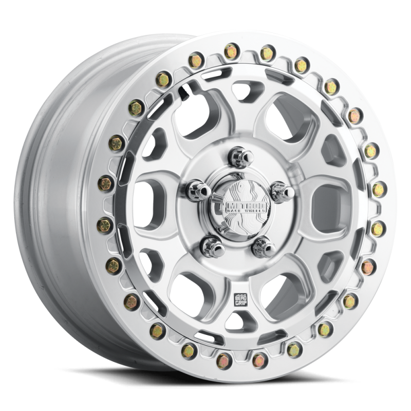 Method MR416 Beadlock 15x7 / 5x4.5 / 55mm Offset / 68.00mm Bore - Machined Clear Coat Wheel