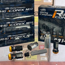 Load image into Gallery viewer, PROJECT KICS R40 ICONIX STEEL LUG NUTS 14×1.5 BLACK 24 PC W LOCKS
