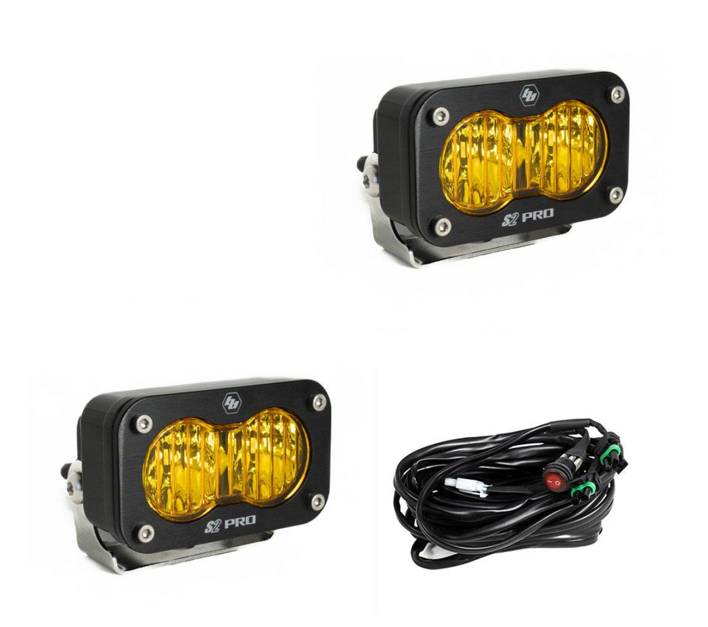 Baja Designs S2 Pro Wide Cornering Pair - LED Amber