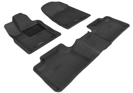 3D MAXpider 2012-2020 Dodge Durango Kagu 1st & 2nd Row Floormats - Black