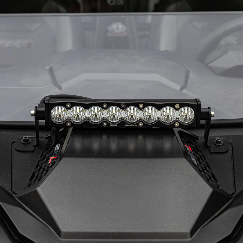 Baja Designs 2025 Polaris RZR Pro-R/S/XP S8 10in Light Bar Hood Mount Kit - Clear