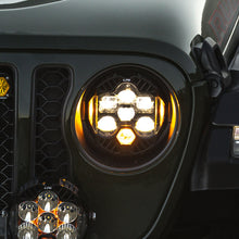 Load image into Gallery viewer, Baja Designs 18-25 Jeep Wrangler JL/20-25 Gladiator JT (w/Halogen) DOT LP6 LED Headlight Kit - Amber