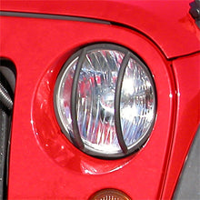 Load image into Gallery viewer, Rugged Ridge 07-18 Jeep Wrangler JK Black Headlight Euro Guards