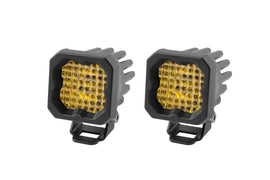 Diode Dynamics SSC1 LED Pod Sport Yellow Wide Standard ABL (pair)
