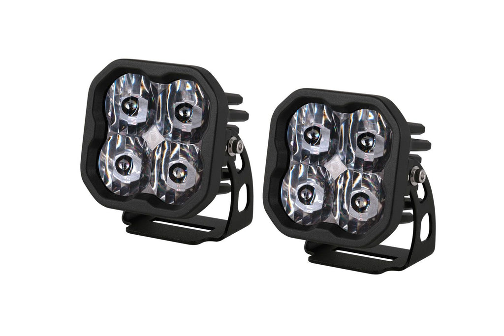 Diode Dynamics SS3 SAE/DOT White Sport LED Pod (pair) - Amber Backlight