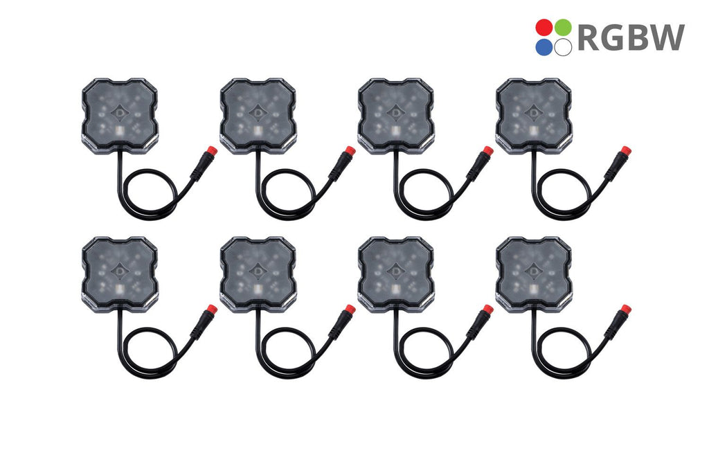 Diode Dynamics Stage Series RGBW LED Rock Light Kit (8-pack)