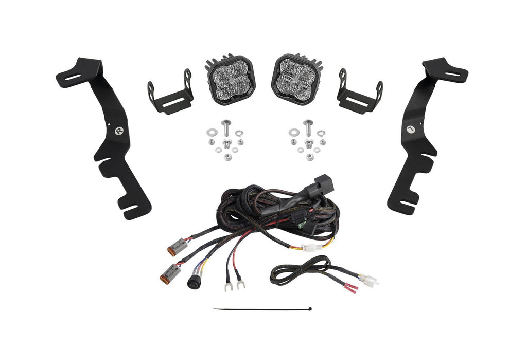 Diode Dynamics Stage Series Backlit Ditch Light Kit for 2019-2024 Ram 1500 With Amber Backlight