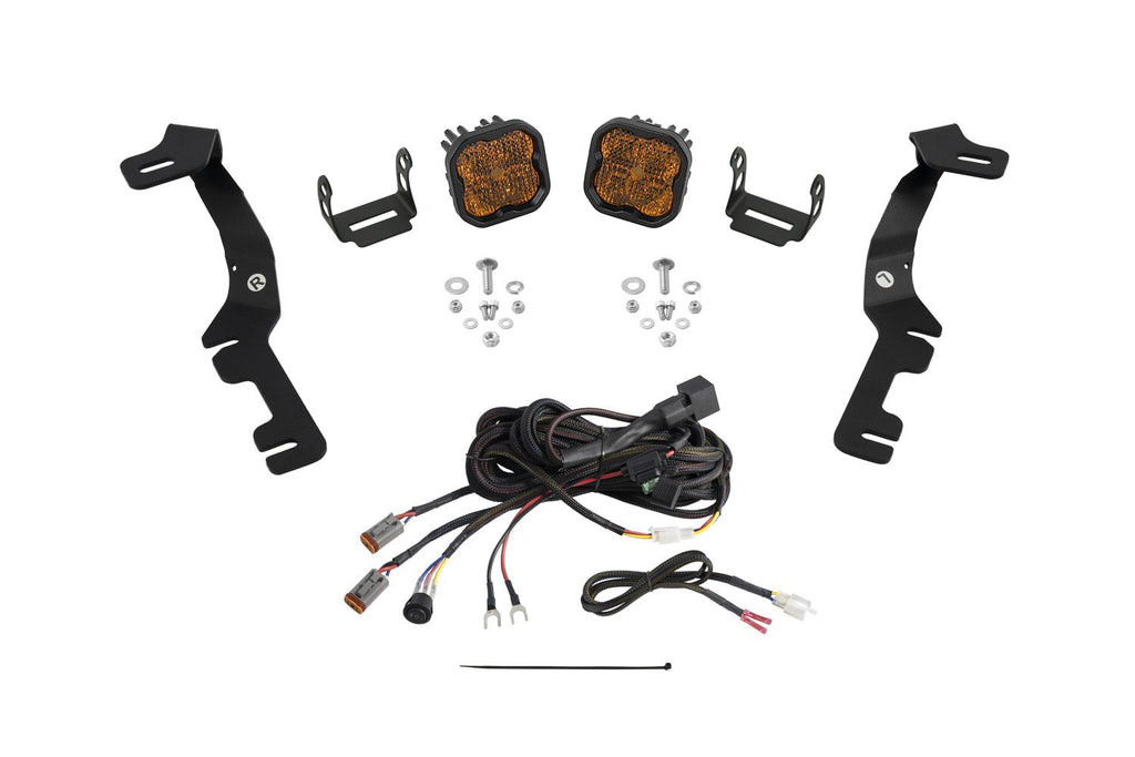 Diode Dynamics Stage Series Backlit Ditch Light Kit for 2019-2024 Ram 1500 With Amber Backlight