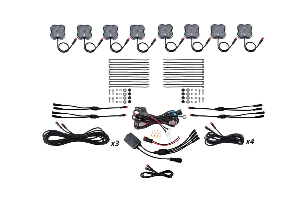 Diode Dynamics Stage Series RGBW LED Rock Light Kit (8-pack)