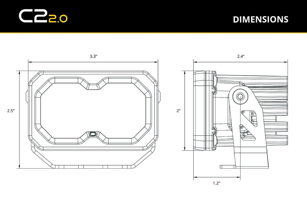 Diode Dynamics C2 2.0 SAE LED Pods (pair)
