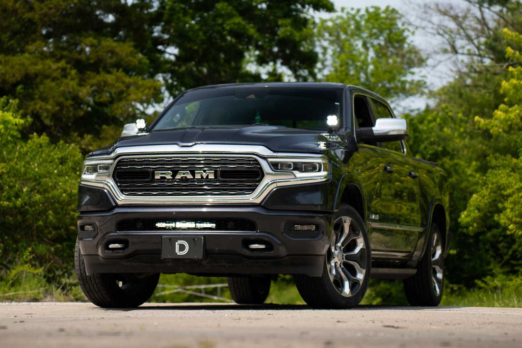 Diode Dynamics Stage Series Backlit Ditch Light Kit for 2019-2024 Ram 1500 With Amber Backlight