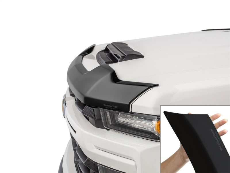 WeatherTech 18-26 Jeep Wrangler/21-25 Jeep Wrangler 4xe Hood Protector - Matte Black