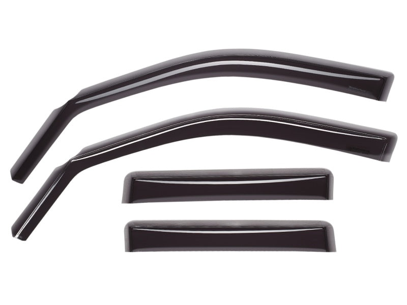 WeatherTech 15-19 GMC Sierra 2500/3500HD DC Front & Rear Side Window Deflectors - Dark Tint