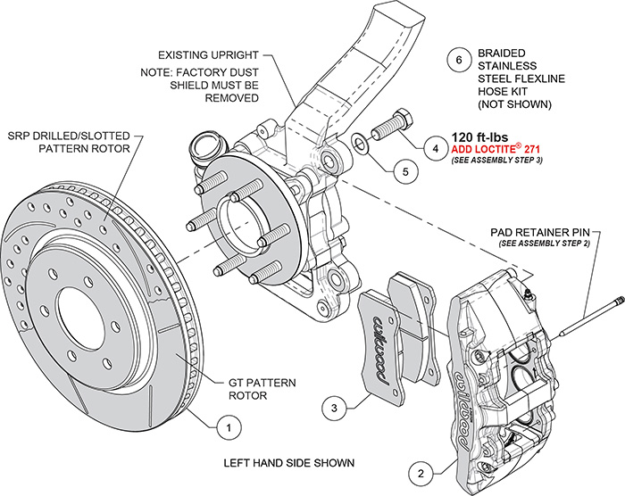 Wilwood Ford Raptor Aero6-DM Front Brake Kit - D&S