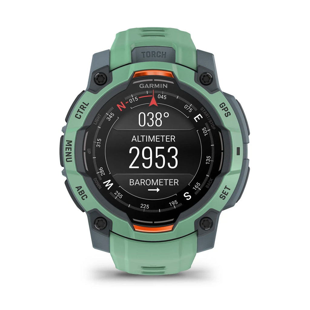 Instinct® 3 – 45 mm, AMOLED Neo Tropic with Neo Tropic Band