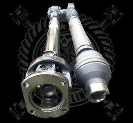 East Coast Driveline 2019-2026 Dodge Ram 2500/3500 5th Gen 6.7L/6.4L Upgraded 1410 or 1350 Series High Angle Double Cardan Front Driveshaft with New Transfer Case bolt-on style Flange Yoke