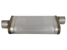 Load image into Gallery viewer, aFe MACHForce XP SS Muffler 3in Center Inlet / 3in Offset Outlet 18in L x 9in W x4in H Body