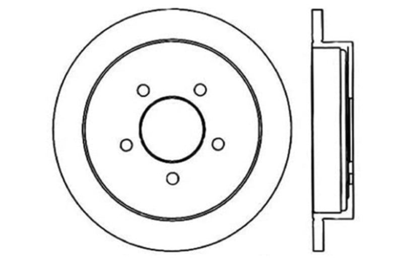 StopTech Slotted & Drilled Sport Brake Rotor