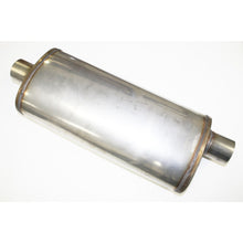 Load image into Gallery viewer, JBA Universal Straight-Through Style 304SS Muffler 18x8x5 2.5in Inlet Diameter Offset/Center