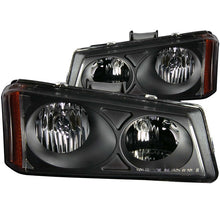 Load image into Gallery viewer, ANZO 2003-2006 Chevrolet Silverado 1500 Crystal Headlights Black