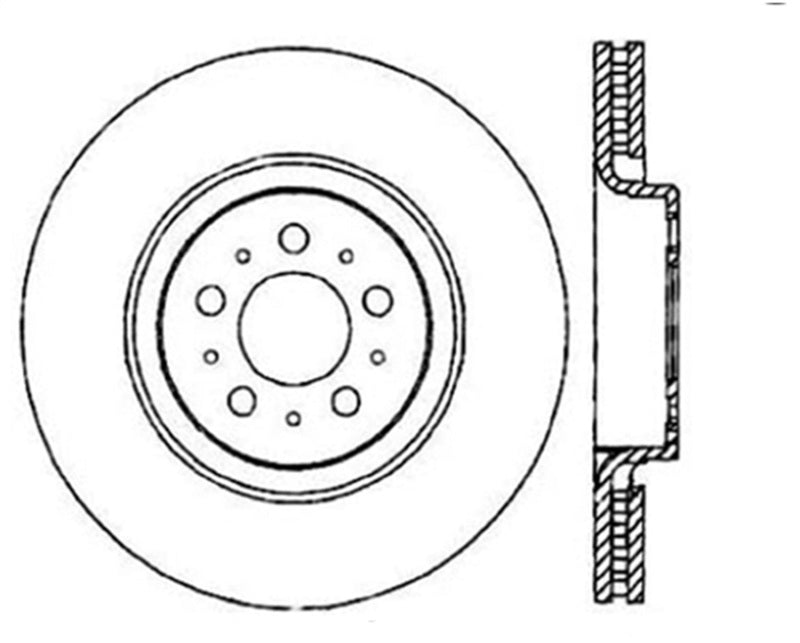 StopTech Slotted & Drilled Sport Brake Rotor