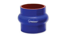 Load image into Gallery viewer, Vibrant 4 Ply Reinforced Silicone Hump Hose Connector - 2.5in I.D. x 3in long (BLUE)
