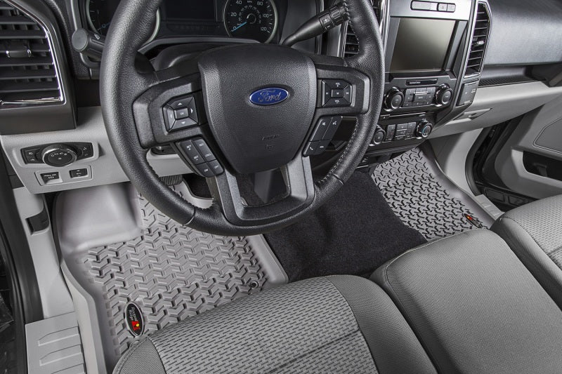 Rugged Ridge Floor Liner Front Gray 2015-2020 Ford F-150 / Raptor / Extended / Super Crew Cab