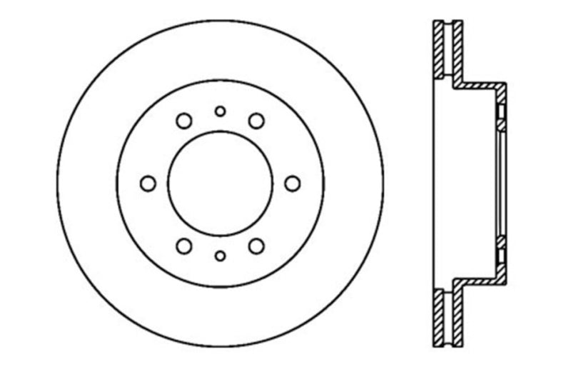 StopTech Slotted & Drilled Sport Brake Rotor