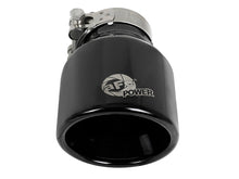 Load image into Gallery viewer, aFe MACH Force-Xp 409 SS Clamp-On Exhaust Tip 2.5in. Inlet / 4in. Outlet / 6in. L - Black