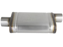 Load image into Gallery viewer, aFe MACHForce XP SS Muffler 3in Center Inlet / 3in Outlet 9in L x 4in W x 14in Body