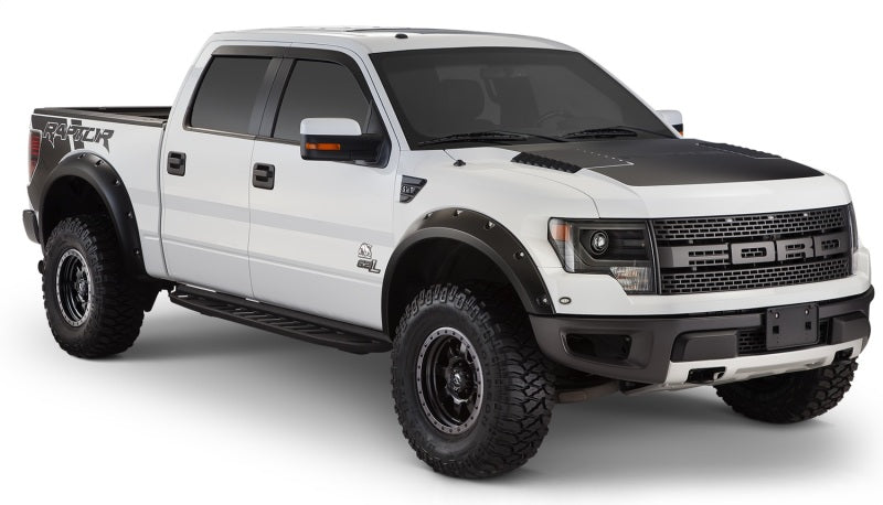 Bushwacker 10-14 Ford F-150 SVT Raptor Pocket Style Flares 4pc - Black