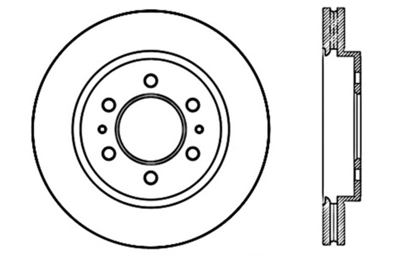 StopTech Slotted & Drilled Sport Brake Rotor