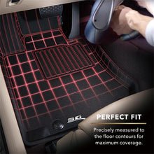 Load image into Gallery viewer, 3D MAXpider 2014-2019 Chevrolet Silverado Crew Cab Kagu 2nd Row Floormats - Black