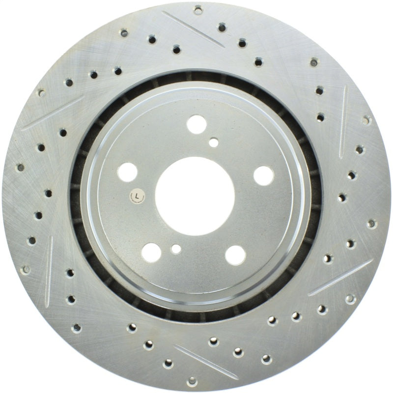 StopTech Select Sport 08-19 Toyota Highlander Sport Drilled / Slotted Front Left Brake Rotor